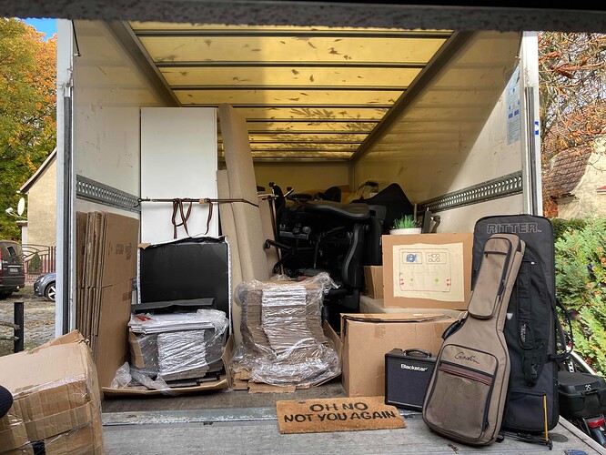 loaded truck out