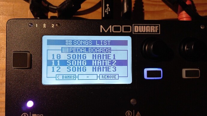Songs list